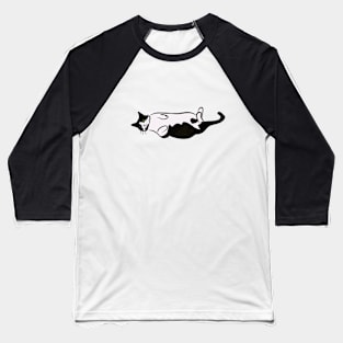 Tuxedo Cat Baseball T-Shirt